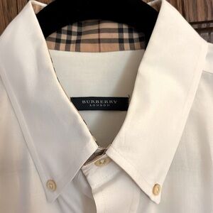 Burberry Classic White Logo Button Down
